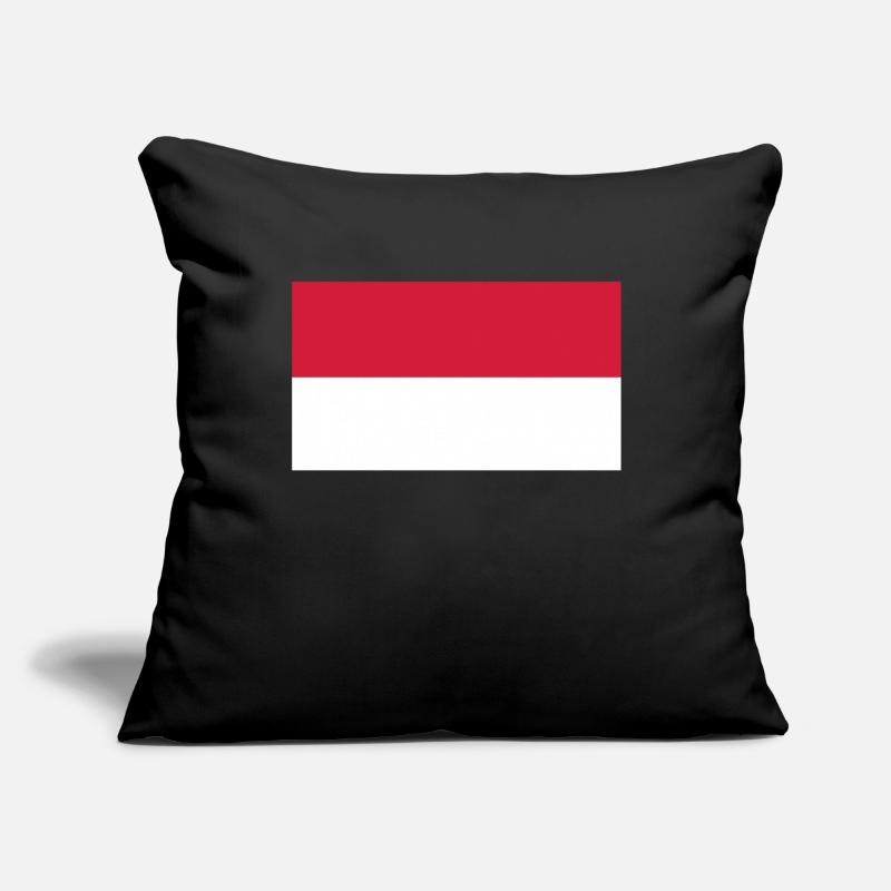 indonesia flag Housse de coussin décorative 45 x 45 cm