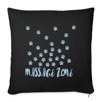 Massage Zone - Sofa pillowcase 17,3'' x 17,3'' (45 x 45 cm) - black - Front