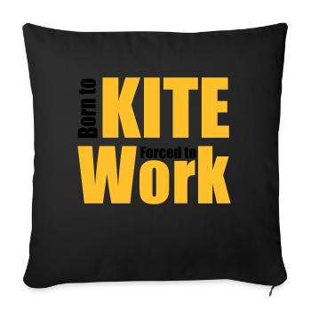 Hang-gliding - Sofa pillowcase 17,3'' x 17,3'' (45 x 45 cm) - black - Front