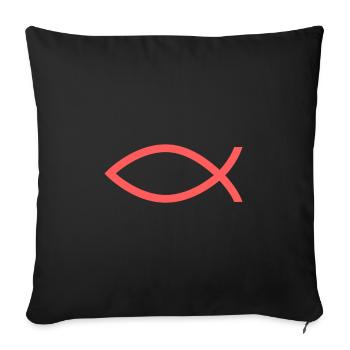 Jesus Christ of Nazareth Faith Bible Jesus - Sofa pillowcase 17,3'' x 17,3'' (45 x 45 cm) - black - Front