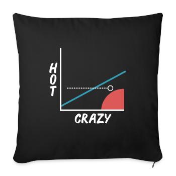 Crazy Hot Scale - Graphisme - Graphique - Barny - Housse de coussin décorative 45 x 45 cm - noir - Devant