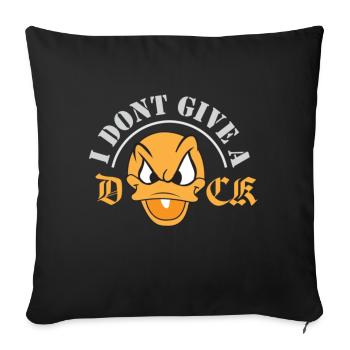duck - Sofa pillowcase 17,3'' x 17,3'' (45 x 45 cm) - black - Front