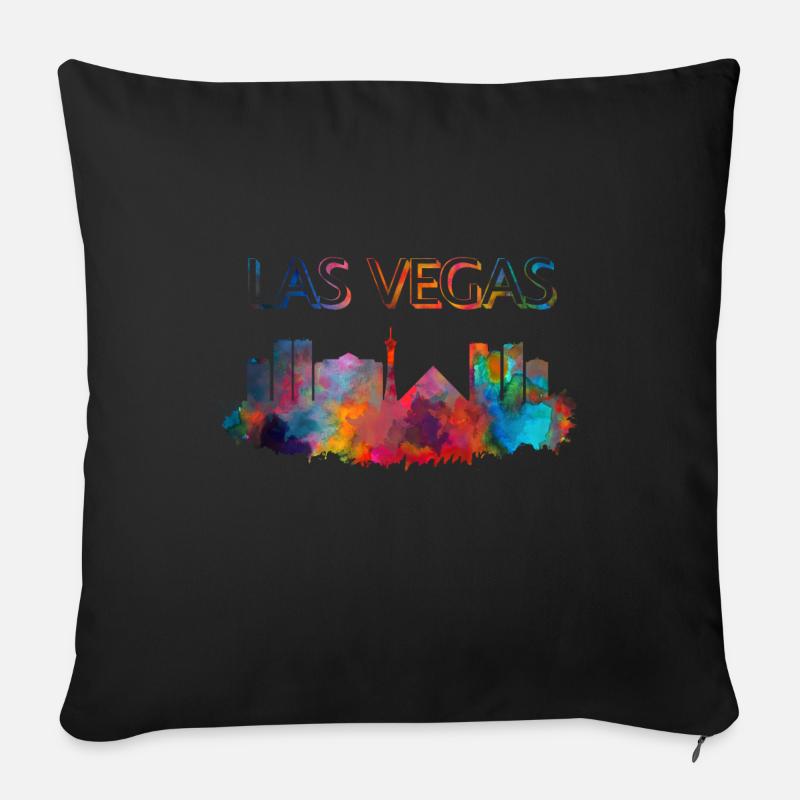 Las Vegas - Sofakissenbezug 45 x 45 cm - Schwarz