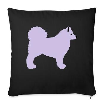 Samojede - Housse de coussin décorative 45 x 45 cm - noir - Devant