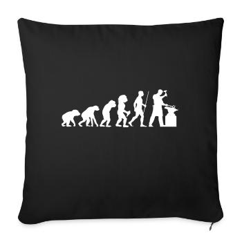 Evolution Schmied - Sofakissenbezug 45 x 45 cm - Schwarz - Vorne
