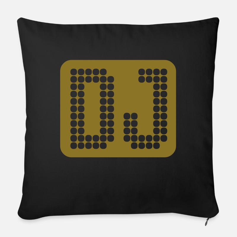 DJ - Sofakissenbezug 45 x 45 cm - Schwarz