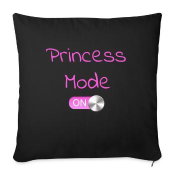 Princes Mode on Switch - Sofa pillowcase 17,3'' x 17,3'' (45 x 45 cm) - black - Front