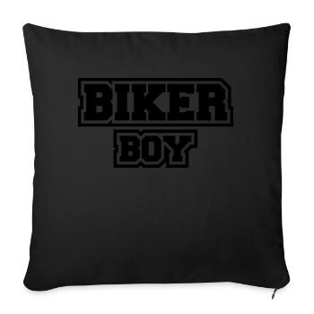 Biker Boy - Sofakissenbezug 45 x 45 cm - Schwarz - Vorne