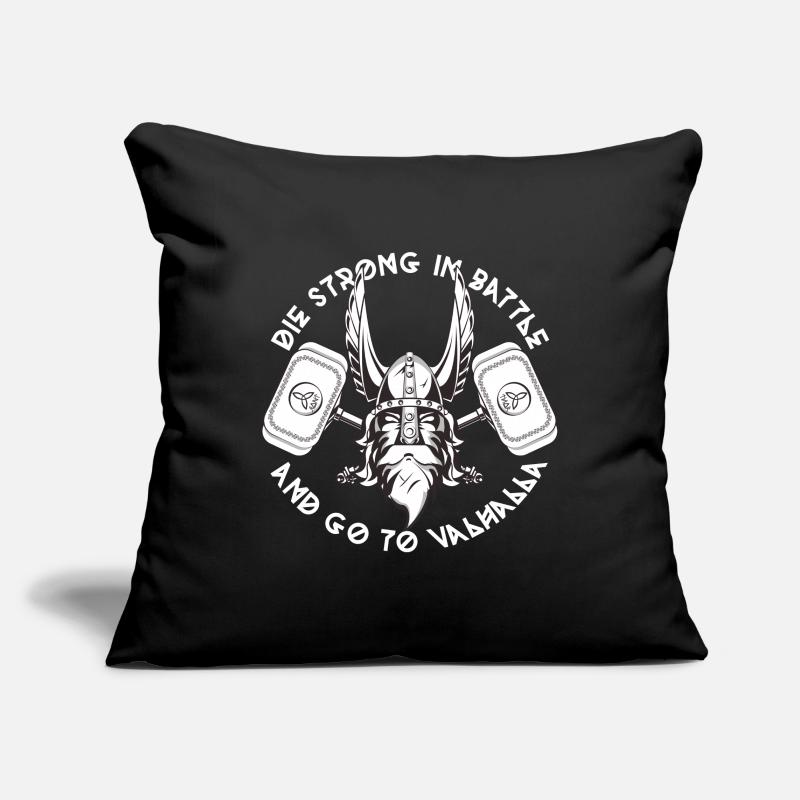 Vikings Thor Walhalla Housse de coussin décorative 45 x 45 cm