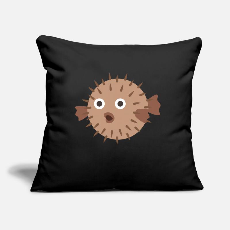 Puffer fish Sofa pillowcase 17,3'' x 17,3'' (45 x 45 cm)