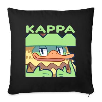 Kappa Emote - Desnes Citrus - Sofa pillowcase 17,3'' x 17,3'' (45 x 45 cm) - black - Front