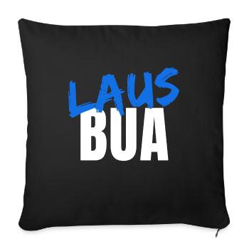 LAUSBUA - Sofakissenbezug 45 x 45 cm - Schwarz - Vorne