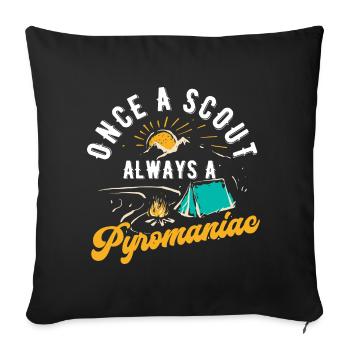 Scouting Gift - Sofa pillowcase 17,3'' x 17,3'' (45 x 45 cm) - black - Front