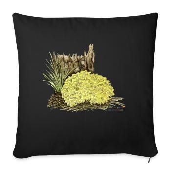 Krause Glucke - Housse de coussin décorative 45 x 45 cm - noir - Devant