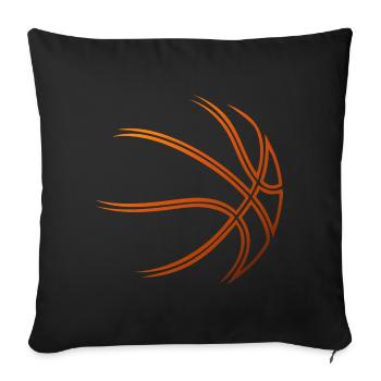 Basketball Dunking Spieler Basketballer Sport Dunk - Sofakissenbezug 45 x 45 cm - Schwarz - Vorne
