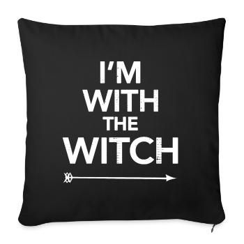 Im With The Witch - Sofakissenbezug 45 x 45 cm - Schwarz - Vorne