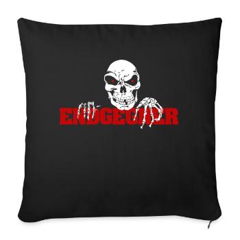 Endgegner - Der härteste Kampf - Sofakissenbezug 45 x 45 cm - Schwarz - Vorne
