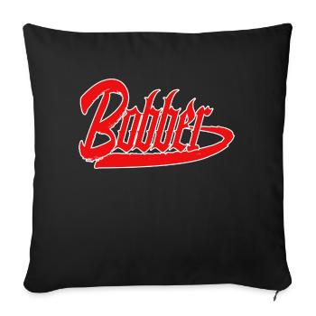 bobber chopper biker cruisen aufkleber sticker - Sofakissenbezug 45 x 45 cm - Schwarz - Vorne