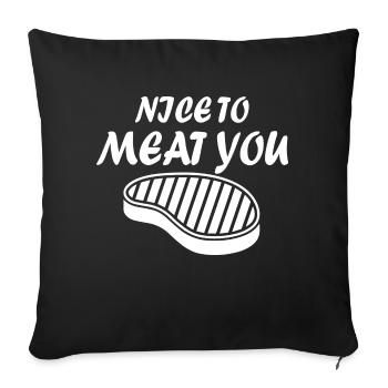 Fun Fun Funny - Sofa pillowcase 17,3'' x 17,3'' (45 x 45 cm) - black - Front