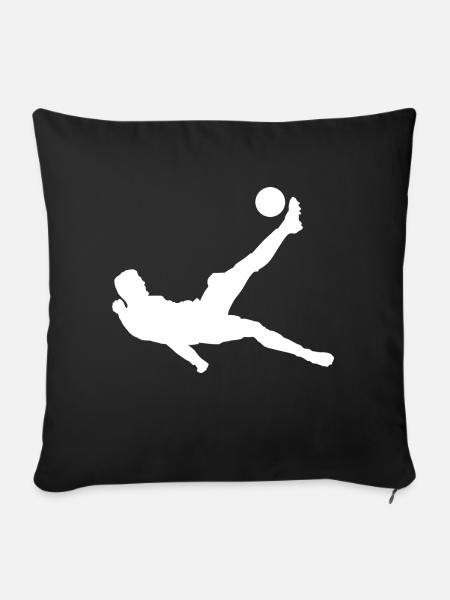 Fallrückzieher - Sofakissenbezug 45 x 45 cm - Schwarz