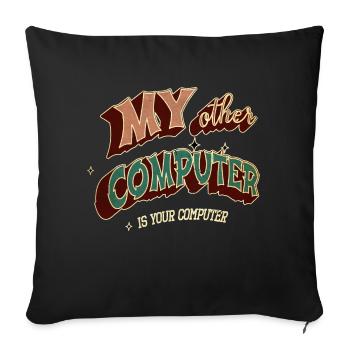 piratage codage piratage hack out glitch présent - Housse de coussin décorative 45 x 45 cm - noir - Devant