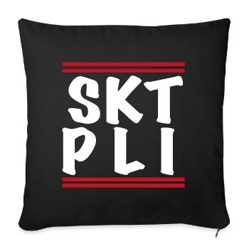 Pauli Paulianer Sankt Pauli Hamburg St. Pauli - Sofakissenbezug 45 x 45 cm - Schwarz - Vorne