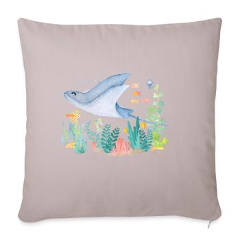 Ray Sea - Sofa pillowcase 17,3'' x 17,3'' (45 x 45 cm) - light taupe - Front