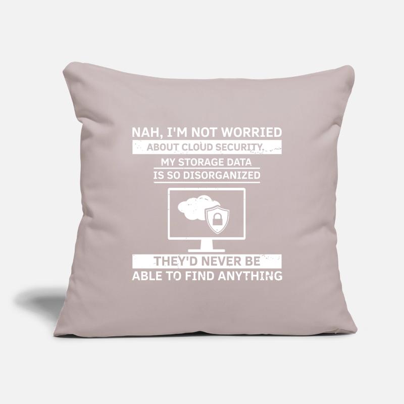 Conception de cybersécurité pour la sécurité informatique et les pirates informatiques Housse de coussin décorative 45 x 45 cm