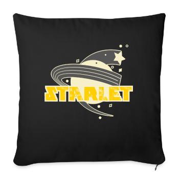 Planets - Moons - Stars - Sofa pillowcase 17,3'' x 17,3'' (45 x 45 cm) - black - Front