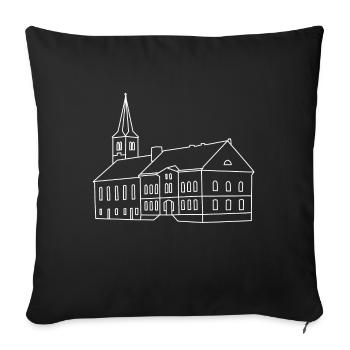 Black eagle for dark - Sofa pillowcase 17,3'' x 17,3'' (45 x 45 cm) - black - Front