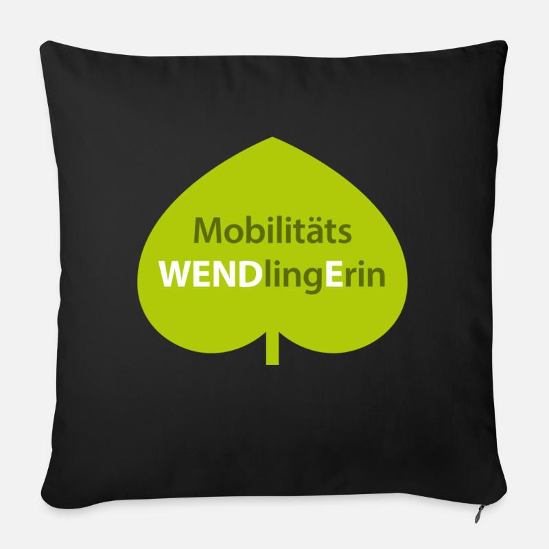 Mobilitäts WENDlingErin - Sofakissenbezug 45 x 45 cm - Schwarz