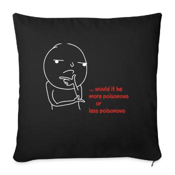 serait-ce - Housse de coussin décorative 45 x 45 cm - noir - Devant