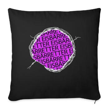 witzig spruch aurora boreale veganer naturschutz - Sofakissenbezug 45 x 45 cm - Schwarz - Vorne