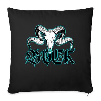 Bock - Sofakissenbezug 45 x 45 cm - Schwarz - Vorne