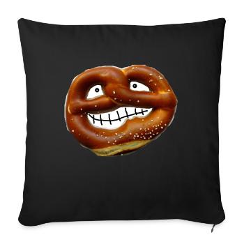 ZoffArt BREZEL - Sofakissenbezug 45 x 45 cm - Schwarz - Vorne