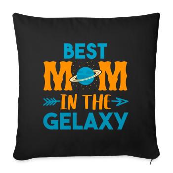 Idée cadeau de mère pour la fête des mères Meilleure mère - Housse de coussin décorative 45 x 45 cm - noir - Devant
