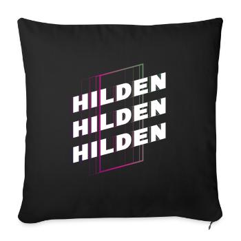 Hilden Deutschland Stadt Schrift Skyline Heimat - Sofakissenbezug 45 x 45 cm - Schwarz - Vorne