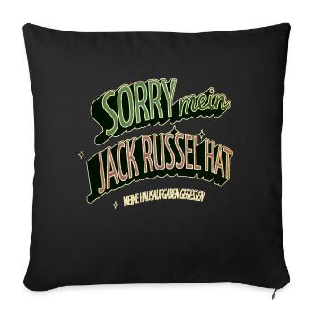 Bday Bachhund Déclaration Citation Animal Dog Boxer - Housse de coussin décorative 45 x 45 cm - noir - Devant