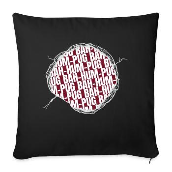 Tshirt Dinosaure Idée Cadeau Adorable Beagle Beard - Housse de coussin décorative 45 x 45 cm - noir - Devant