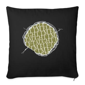 fun dino funny funny gym quote baby awesome - Sofa pillowcase 17,3'' x 17,3'' (45 x 45 cm) - black - Front