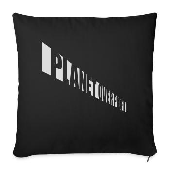 planet over profit Zitat - Sofakissenbezug 45 x 45 cm - Schwarz - Vorne