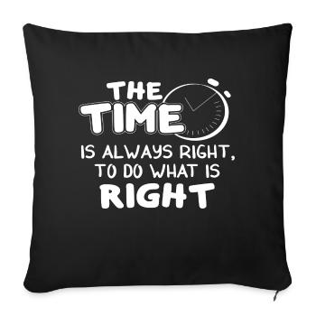 MARTIN LUTHER KING - Housse de coussin décorative 45 x 45 cm - noir - Devant
