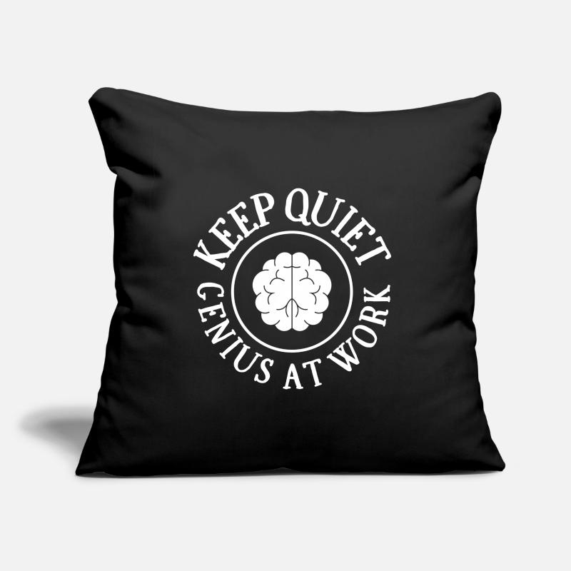 Work, engineering, I'm a genius Sofa pillowcase 17,3'' x 17,3'' (45 x 45 cm)