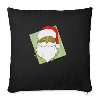 Nicholas HohoHO! - Sofa pillowcase 17,3'' x 17,3'' (45 x 45 cm) - black - Front