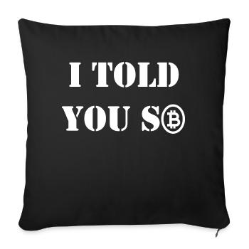 Bitcoin Trading Crypto Stocks - Housse de coussin décorative 45 x 45 cm - noir - Devant