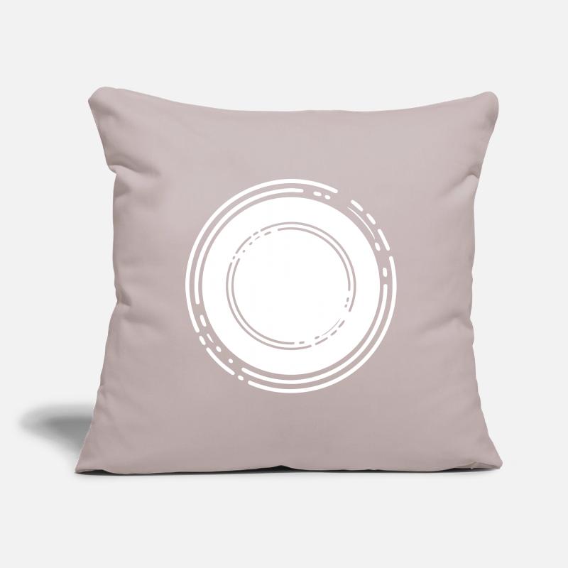 Circle empty symbol placeholder Sofa pillowcase 17,3'' x 17,3'' (45 x 45 cm)