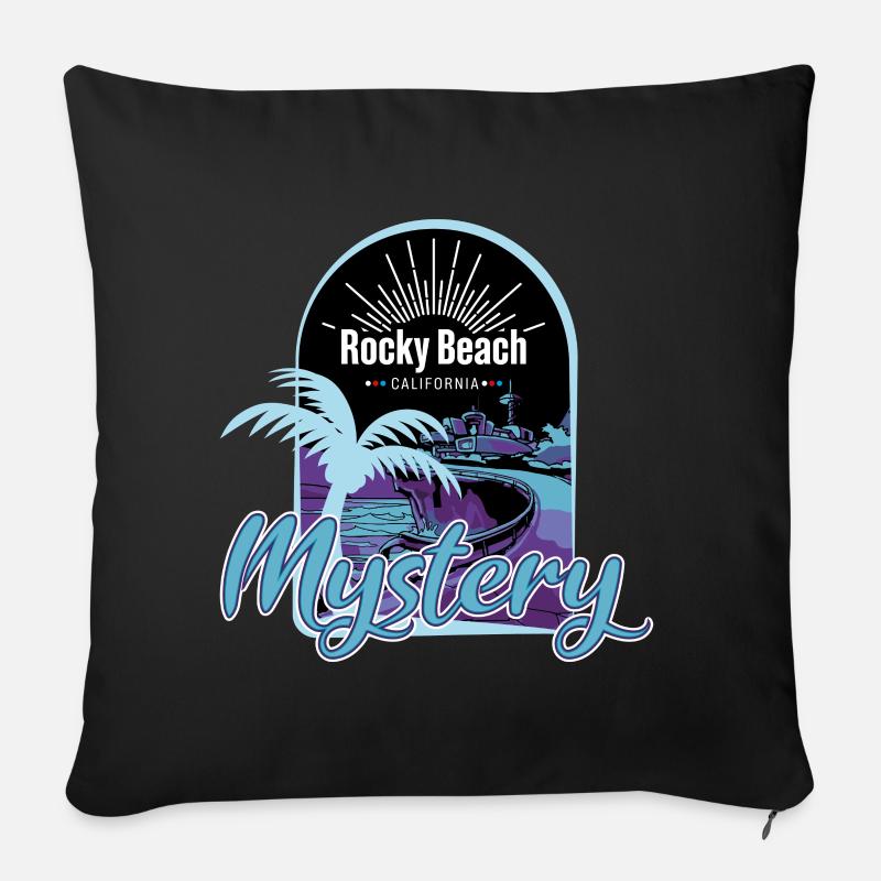 Die drei ??? Rocky Beach Mystery - Sofakissenbezug 45 x 45 cm - Schwarz
