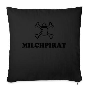Schwangerschaft Babyparty Babyshower Boy Girl - Sofakissenbezug 45 x 45 cm - Schwarz - Vorne