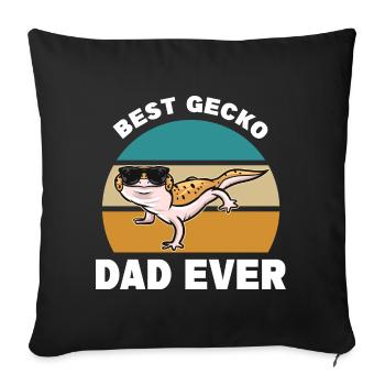 Gecko - Sofakissenbezug 45 x 45 cm - Schwarz - Vorne