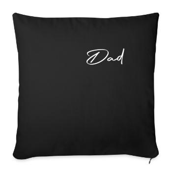 Herren Bester Papa Der Welt vater Vatertag suger - Sofakissenbezug 45 x 45 cm - Schwarz - Vorne